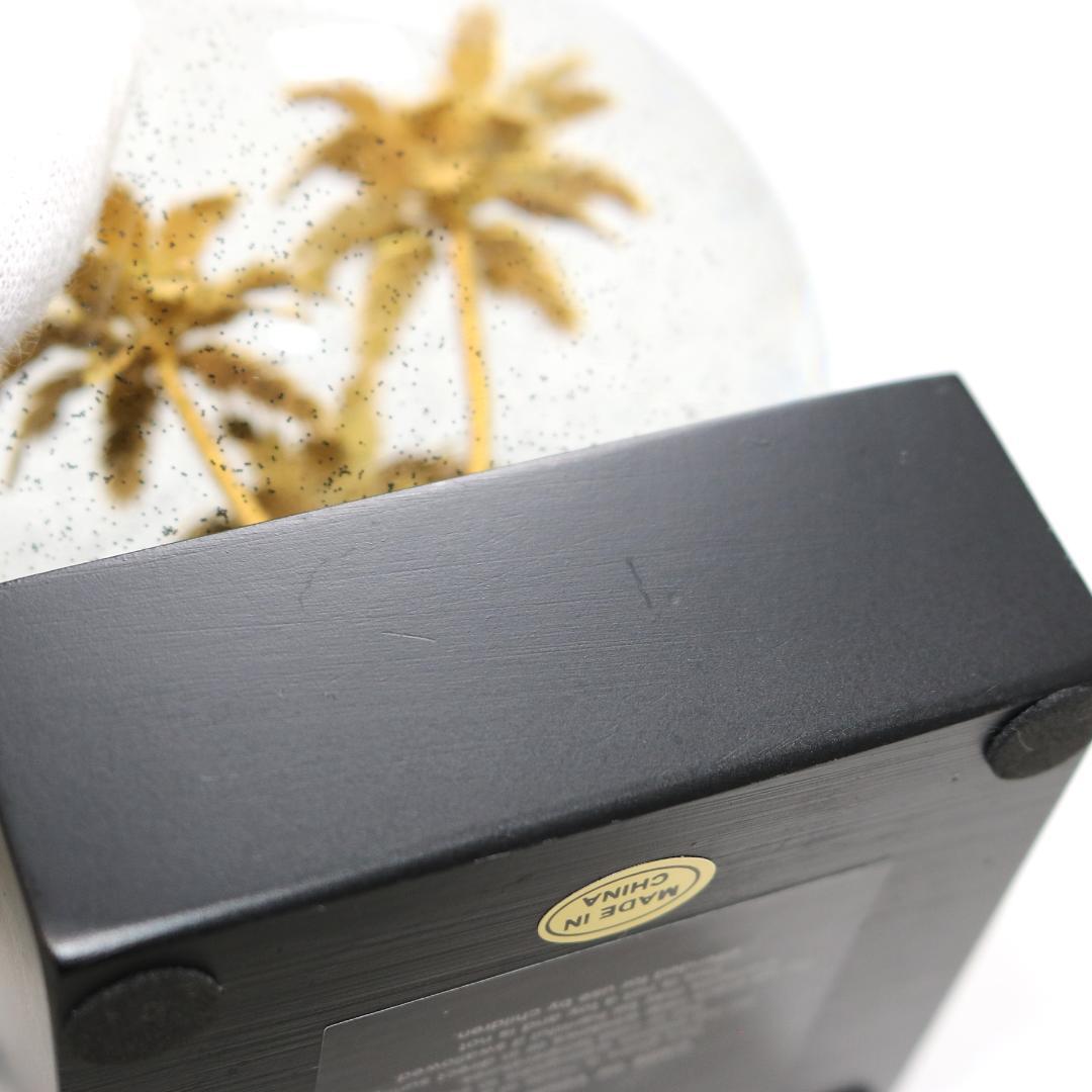 【美品】サンローラン リヴ・ドロワ スノードーム パームツリー ヤシの木