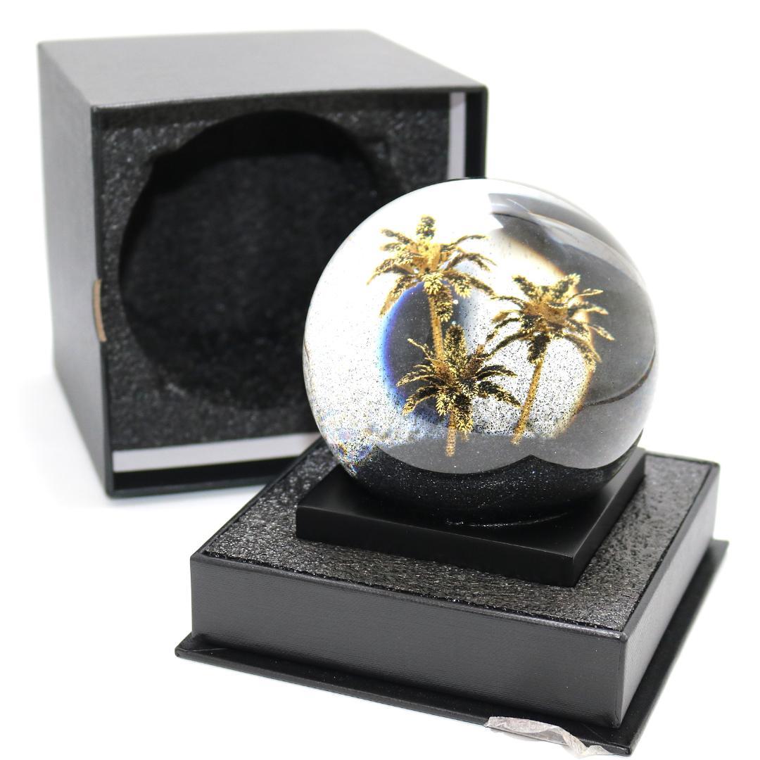 【美品】サンローラン リヴ・ドロワ スノードーム パームツリー ヤシの木