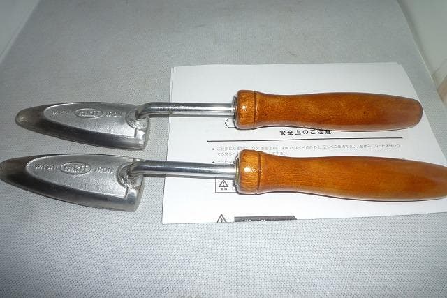 タキイ　和裁電化鏝　ランプ付　和裁こて　和裁コテ　鏝２本付