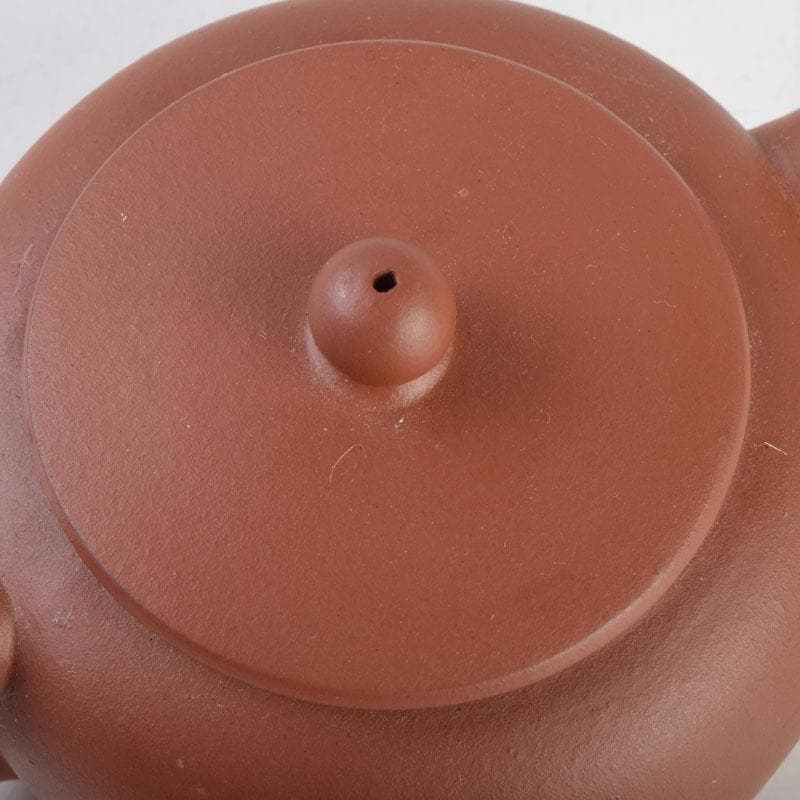 中国　荊渓恵孟臣製　紫砂　朱泥　急須　茶壷　V　9219