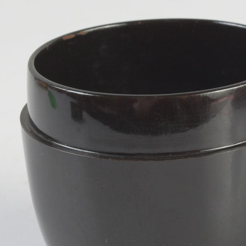 茶道具　黒漆　小棗　仕覆付　又玅斎花押朱書　住山楊甫極め箱　V　9859