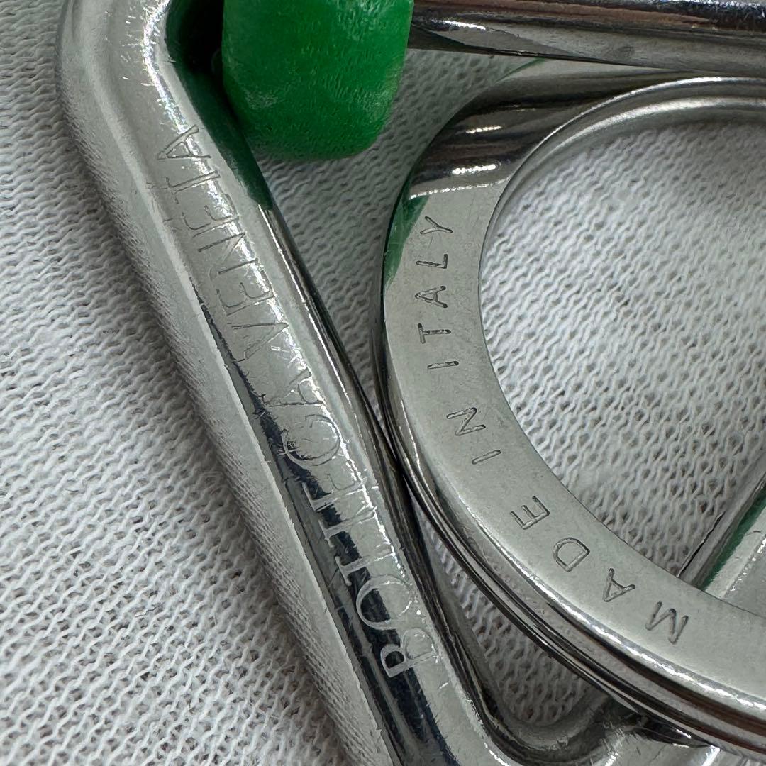 ボッテガヴェネタ トライアングル キーリング パラキート 090312