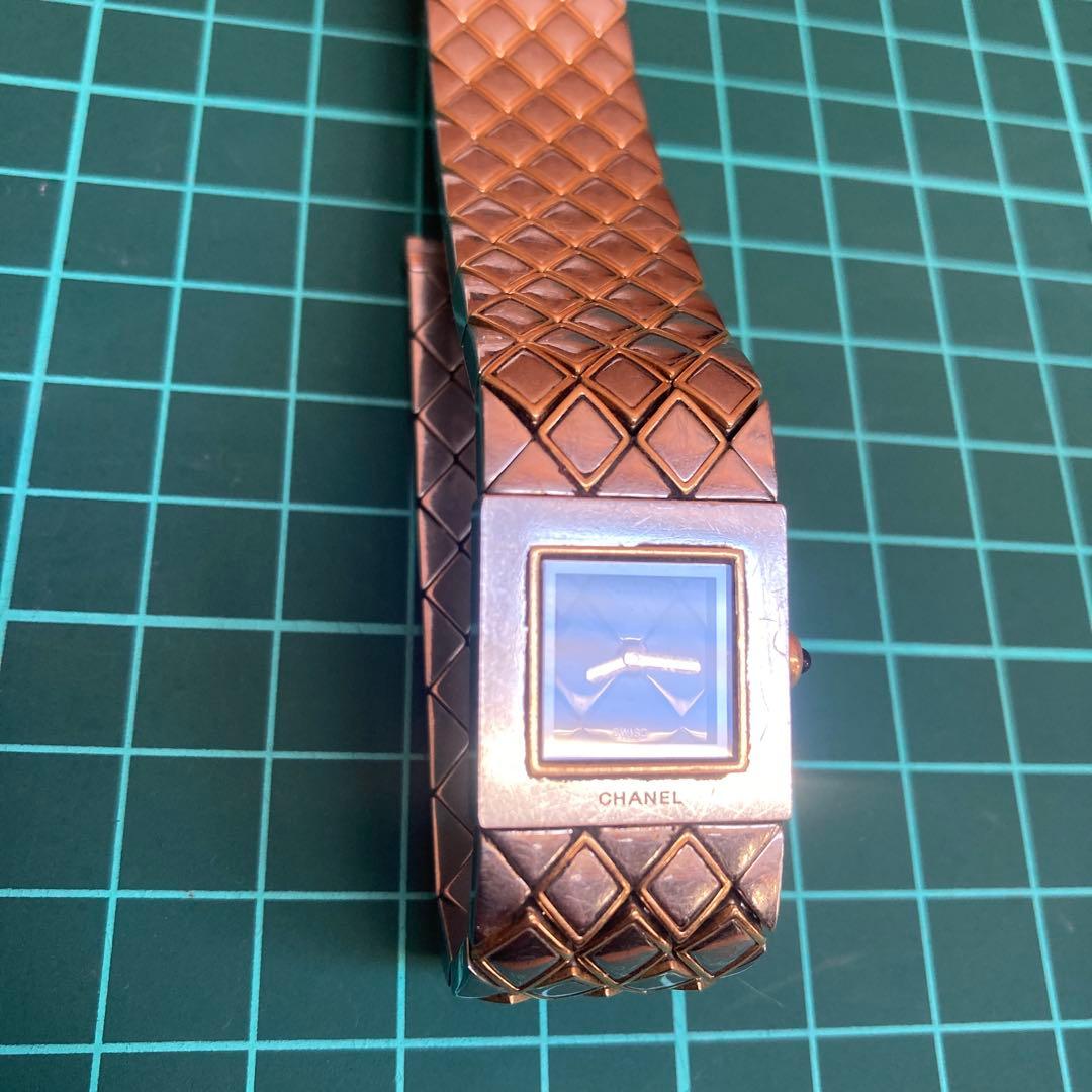 へ*可様 CHANEL マトラッセ　腕時計　ジャンク