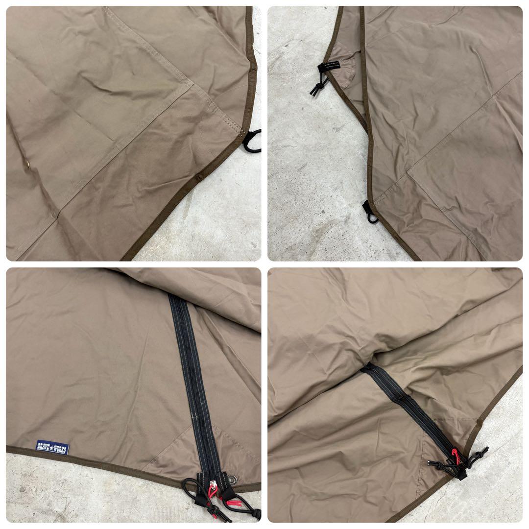 テンマクデザイン 炎幕 グランドシート付き　廃盤 パップテント ソロ