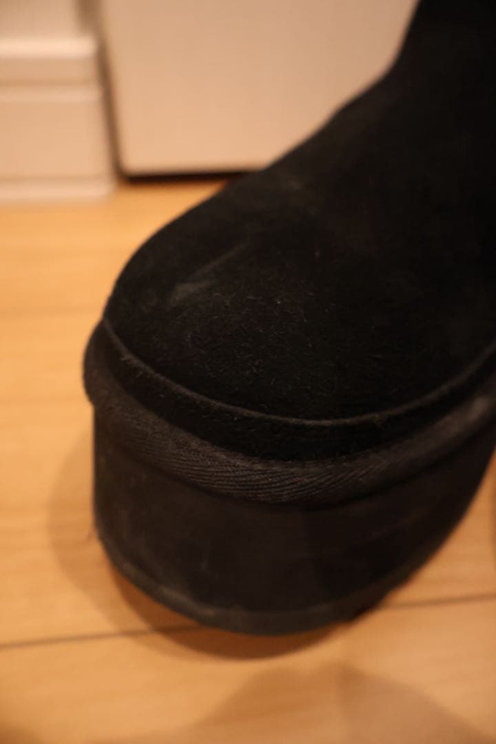 himeUGG アグ　厚底　ブーツ　限定　レア　サイドゴア　黒　ブラック