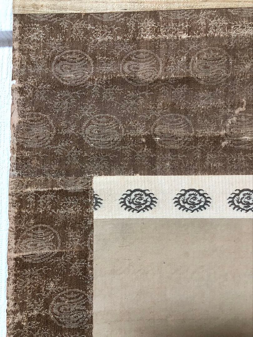 掛け軸２点／84、85［山水楼亭之図］＆［赤牡丹］肉筆　木箱無し！