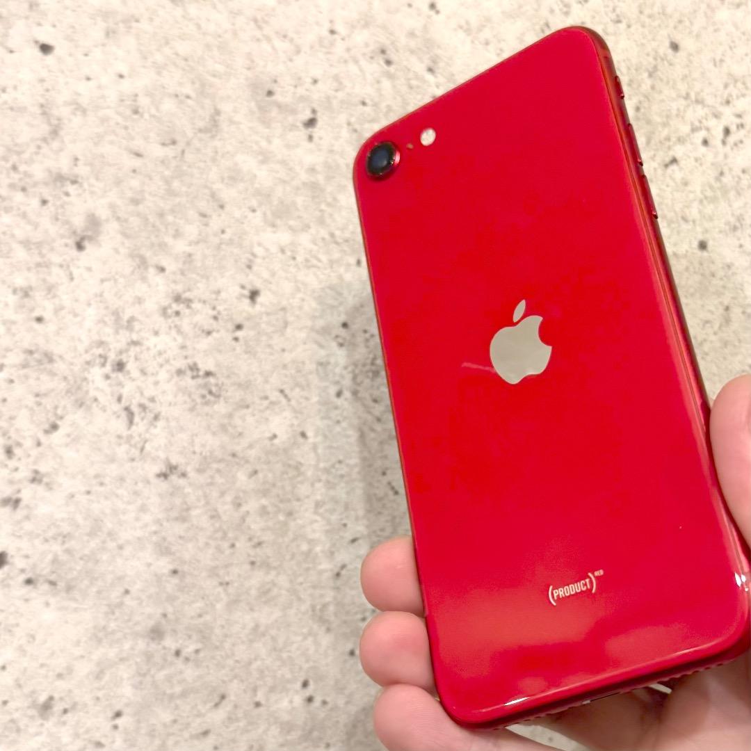 【美品／箱説明書つき】iPhoneSE（第2世代）128GB Redロックなし