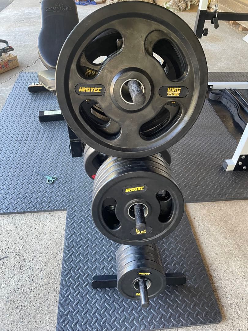 【ホームジム一式】スタック付パワーラック/ベンチ/シャフト/プレート/その他