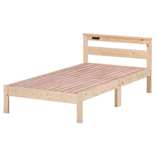 【新品・送料無料】パイン材木製ベッド ブラザー