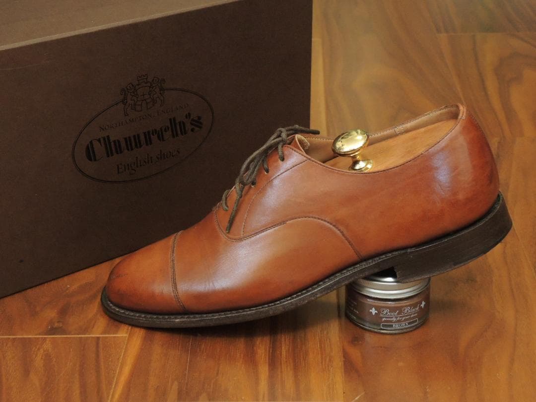 美品　18万円　チャーチ　超定番ストレートチップ　コンサル　UK7.5　JP26