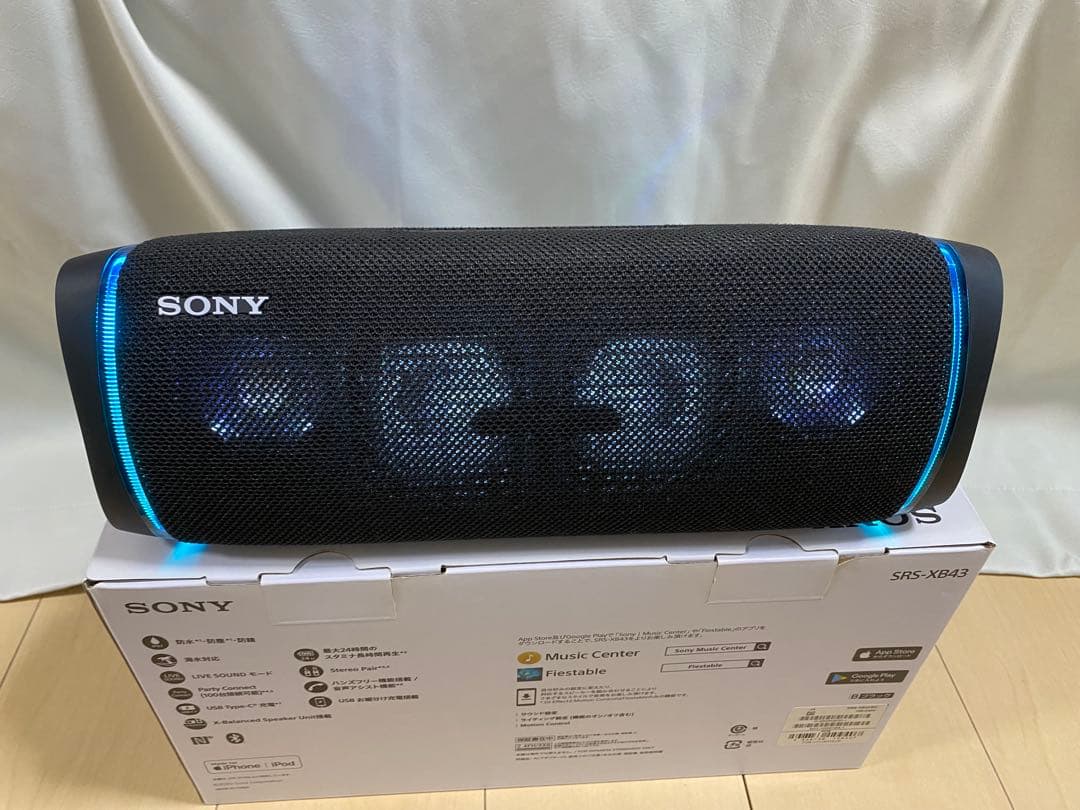SONY SRS-XB43 Bluetoothスピーカー 【ブラック】