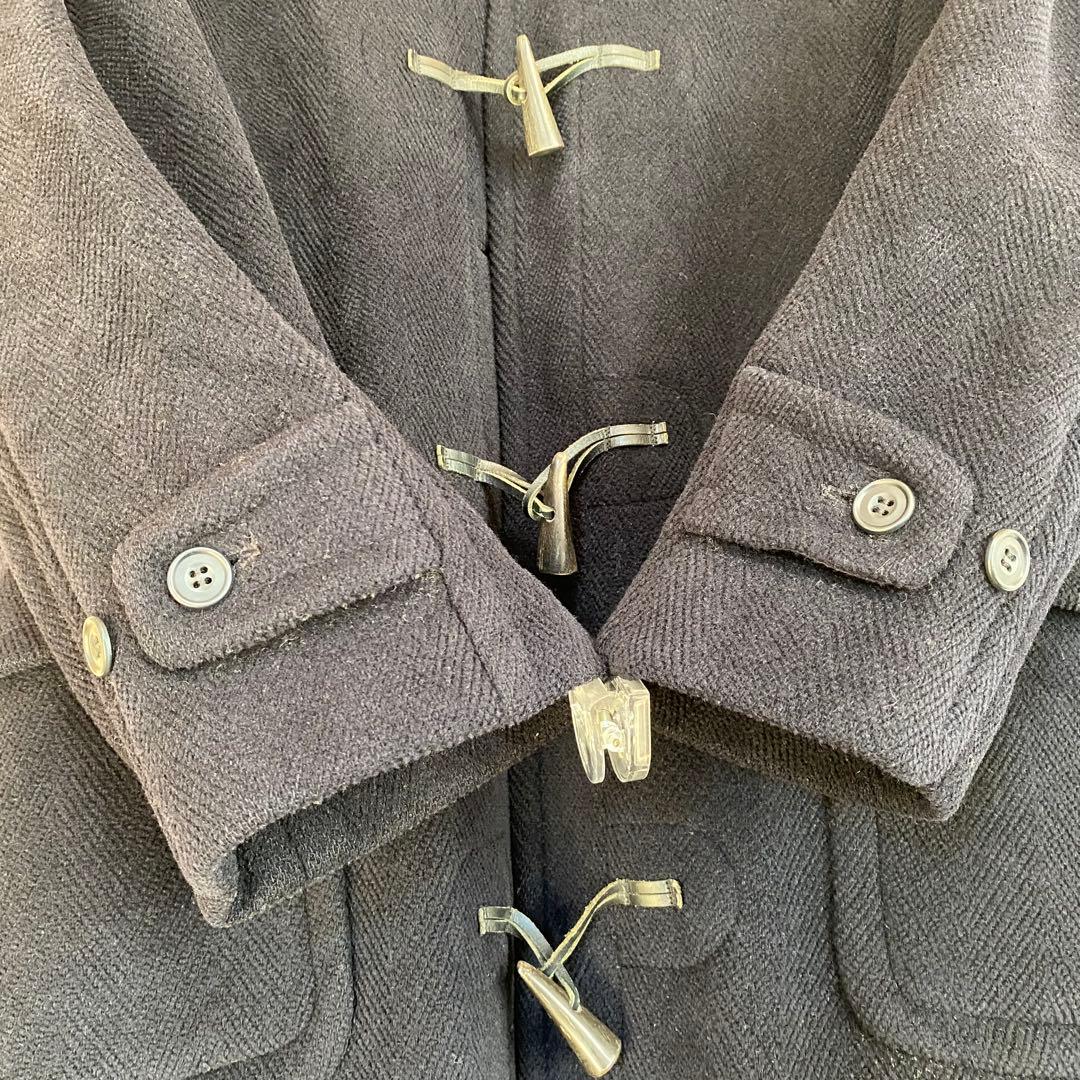 90's モントゴメリー　ヘリンボーン織　ウール100% 紺色　US38 英国