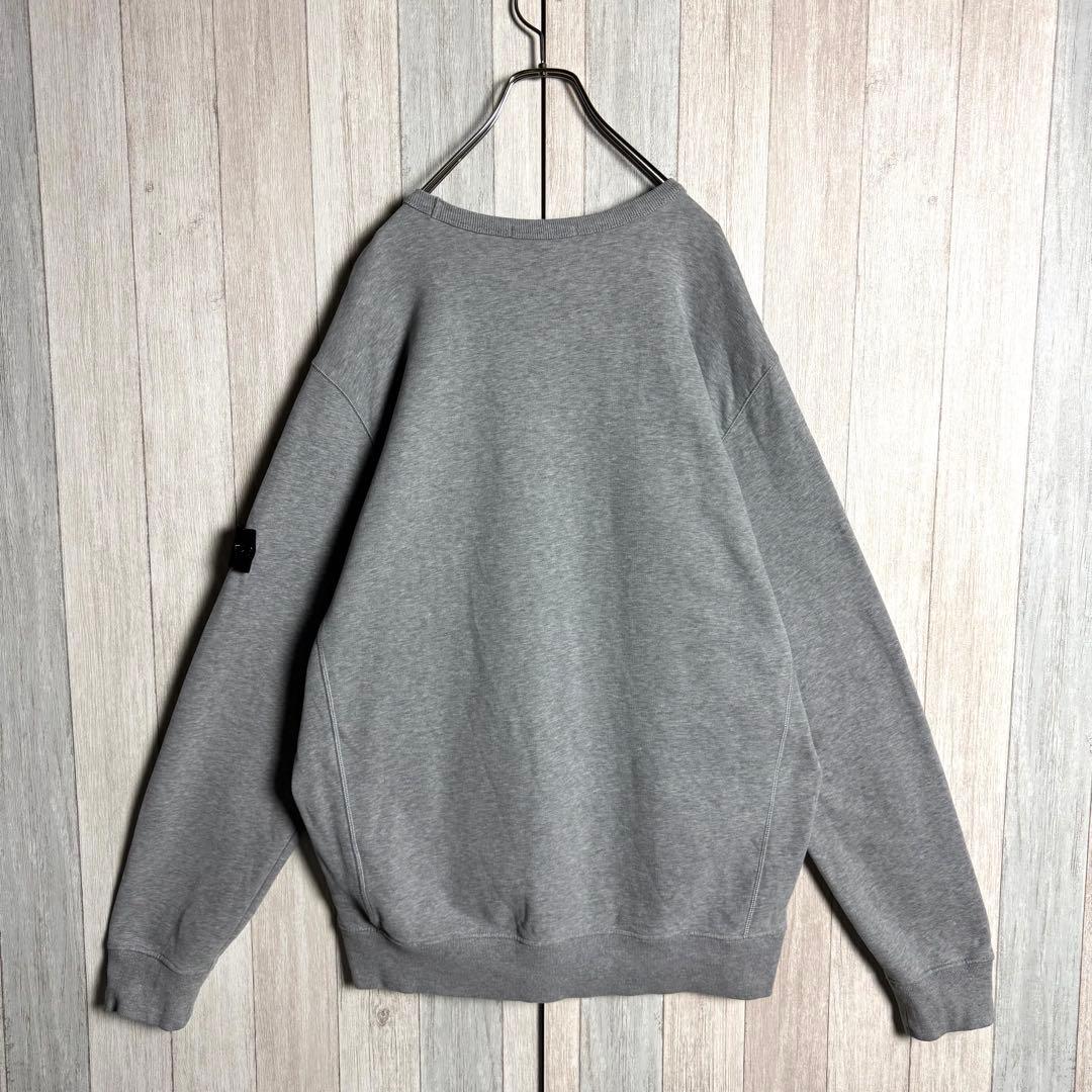 3633【QR確認済・希少3XL】ストーンアイランド ワッペンロゴ スウェット