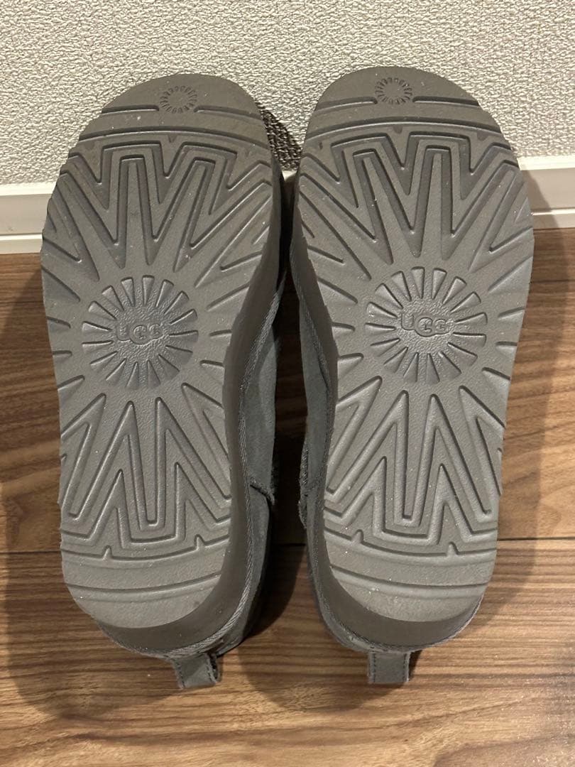 UGG 24cm チャコール ウルトラミニ プラットフォーム 厚底