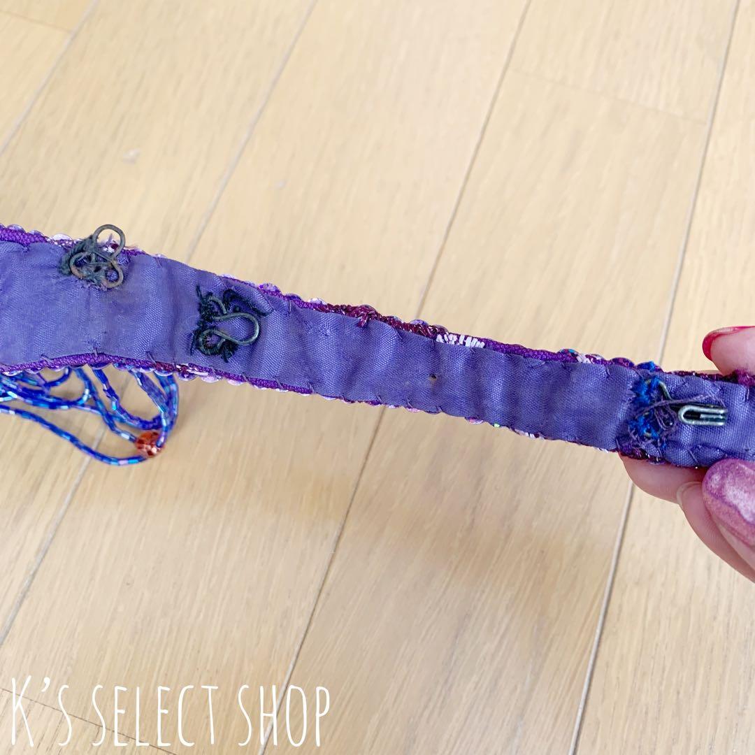 【MAY】トルコ製 ベリーダンス 衣装 フレアスカート パープル