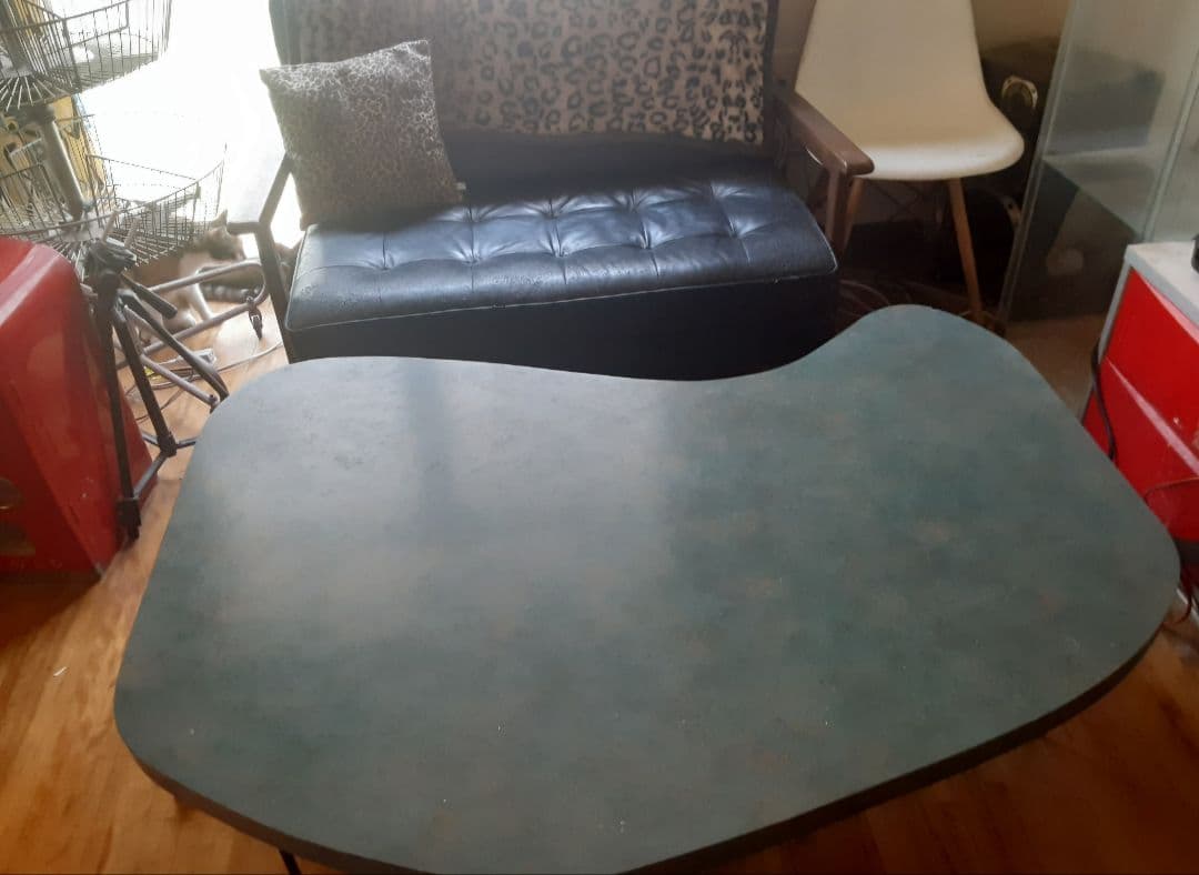 50s レトロテーブル アトミック 流線形