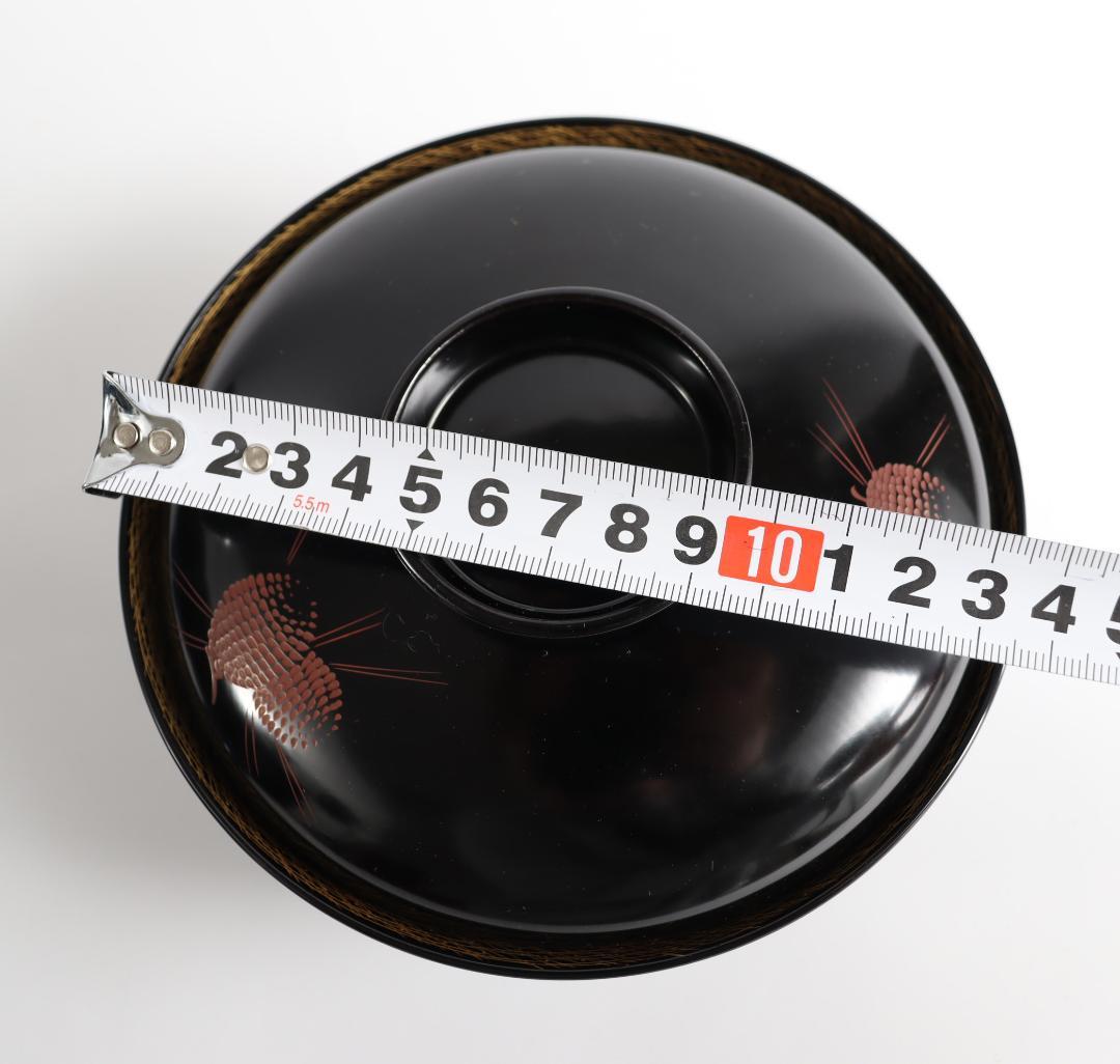 輪島塗 松葉沈金 煮物椀 十客 共箱