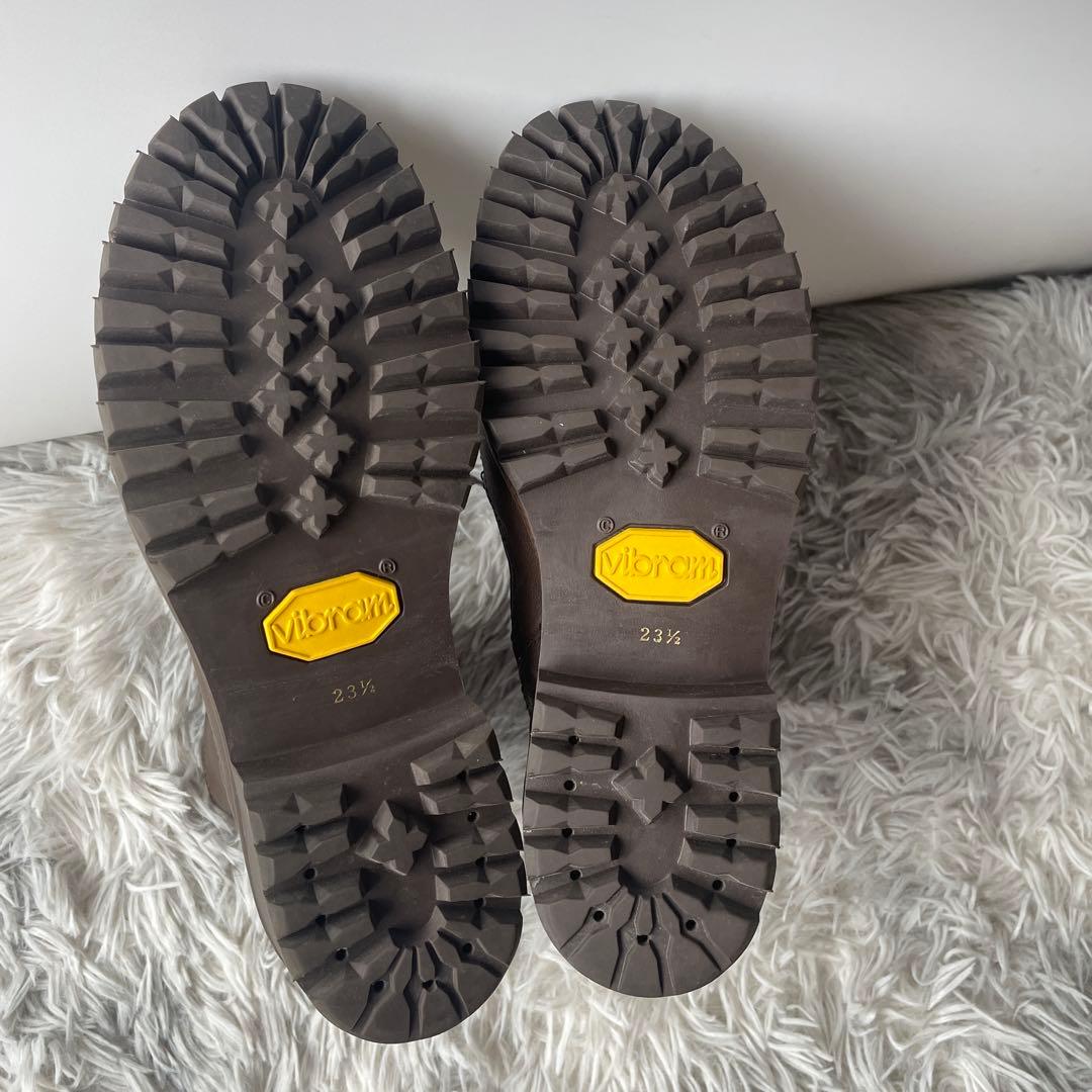 【極美品】サヤ SAYA レースアップブーツ サイドジップ 23.5