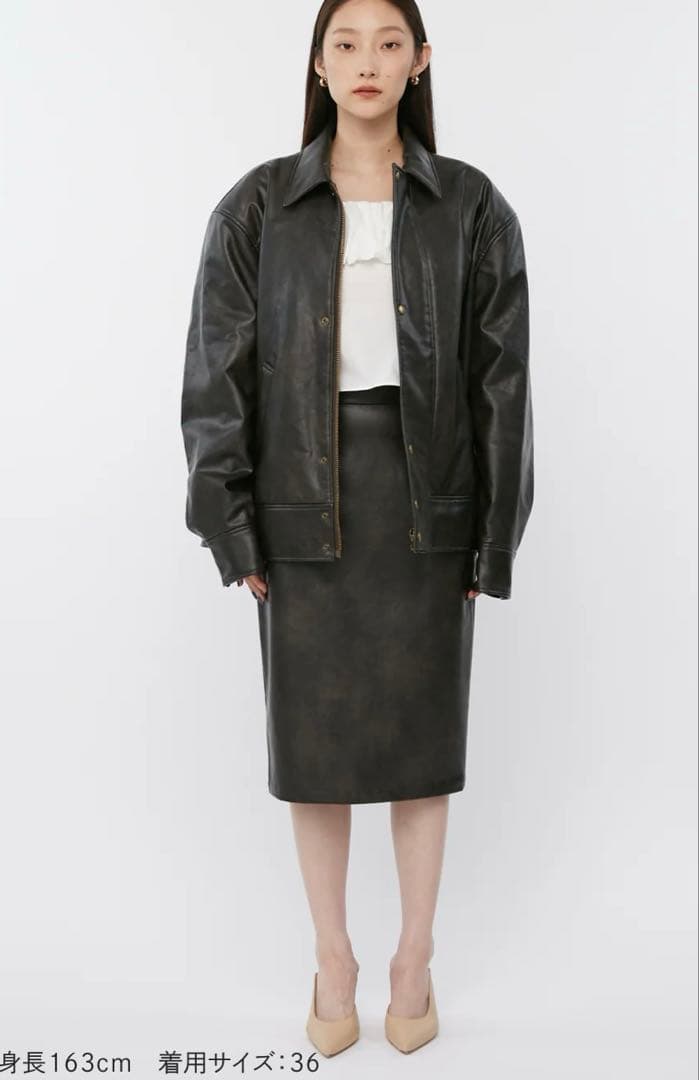 Gajess♡ Giselle Leather Blouson