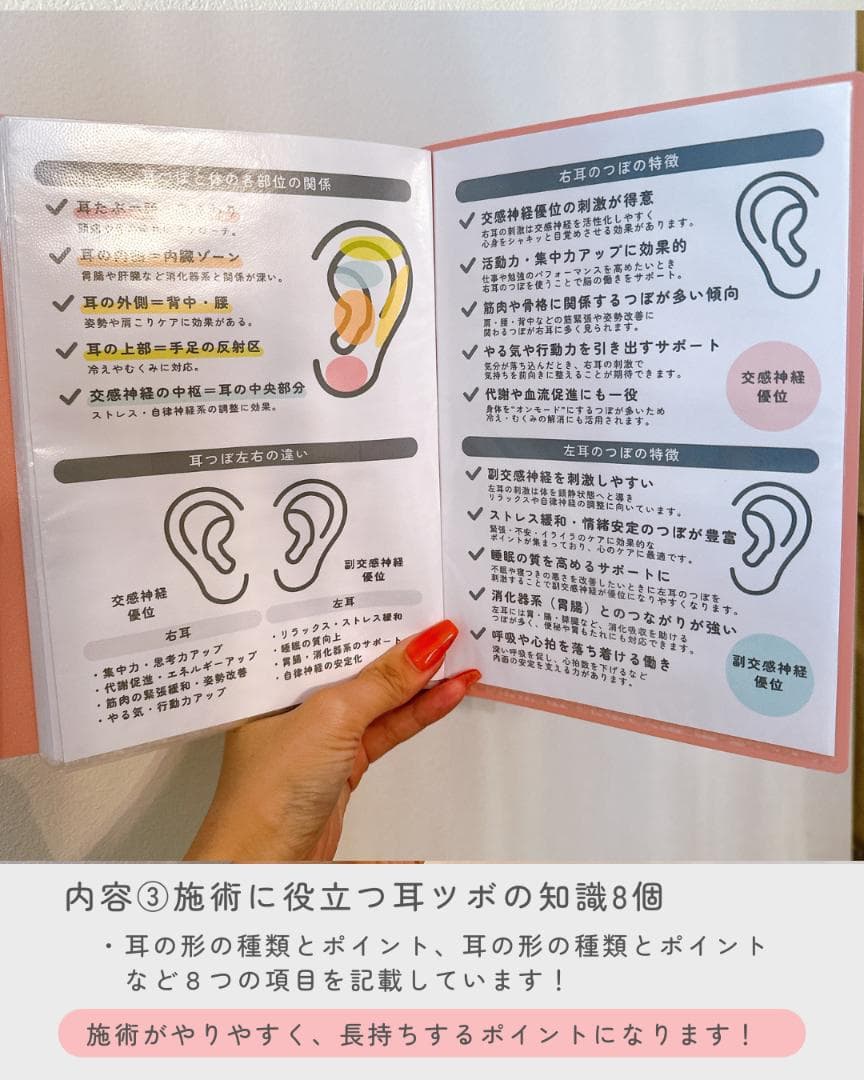耳ツボジュエリー | 耳つぼ症状辞典 | 耳つぼ施術ハンドブックセット