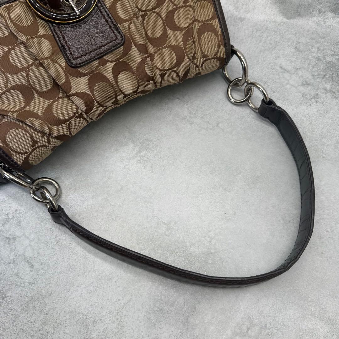 COACH コーチ ワンショルダーバッグ キャンバス ソーホー 肩掛け ブラウン