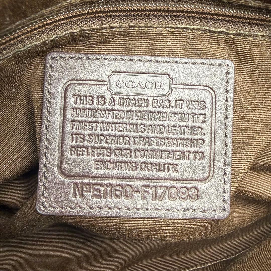 COACH コーチ ワンショルダーバッグ キャンバス ソーホー 肩掛け ブラウン