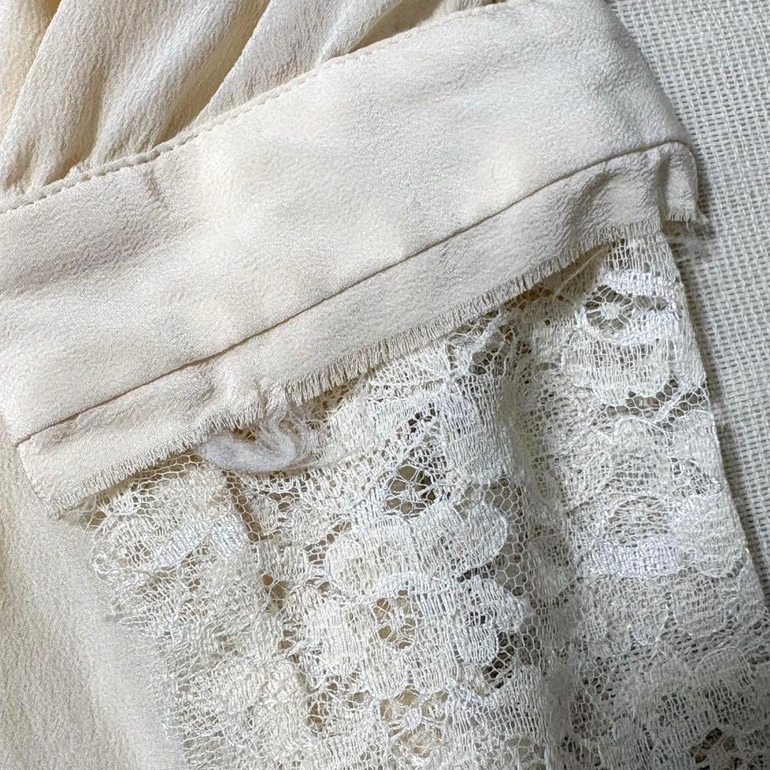 ヴェロニクブランキーノ ブラウス レース トップス アイボリー