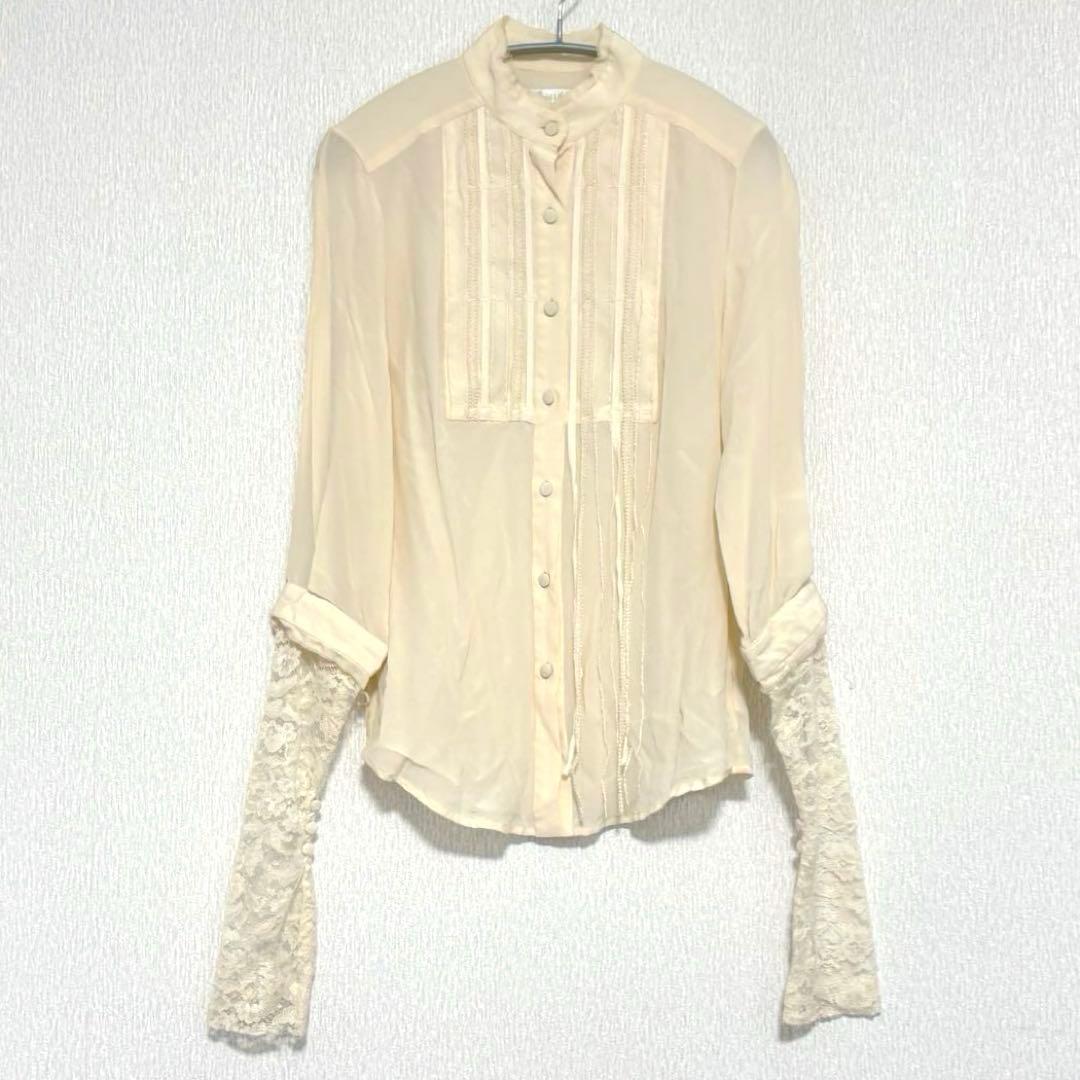 ヴェロニクブランキーノ ブラウス レース トップス アイボリー