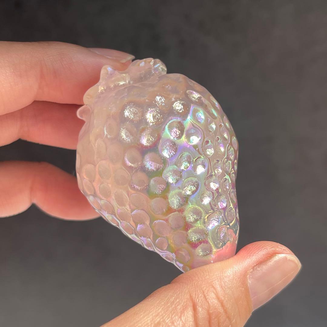 ローズクォーツ オーロラ加工 イチゴ