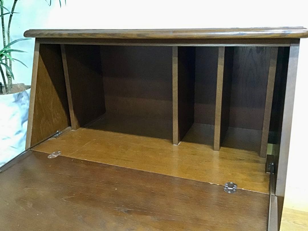 管988☆越後民芸☆和モダン☆ライティングビューロー☆文机☆