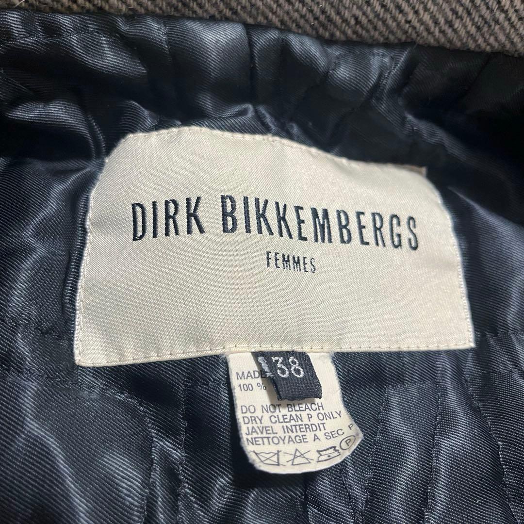 イタリア製【美品】ダークビッケンバーグ ウールピーコート38FEMME