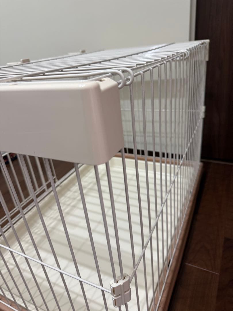 【引き取り限定】リッチェル 犬用ケージ サークル 室内用 トレー付き 天井付