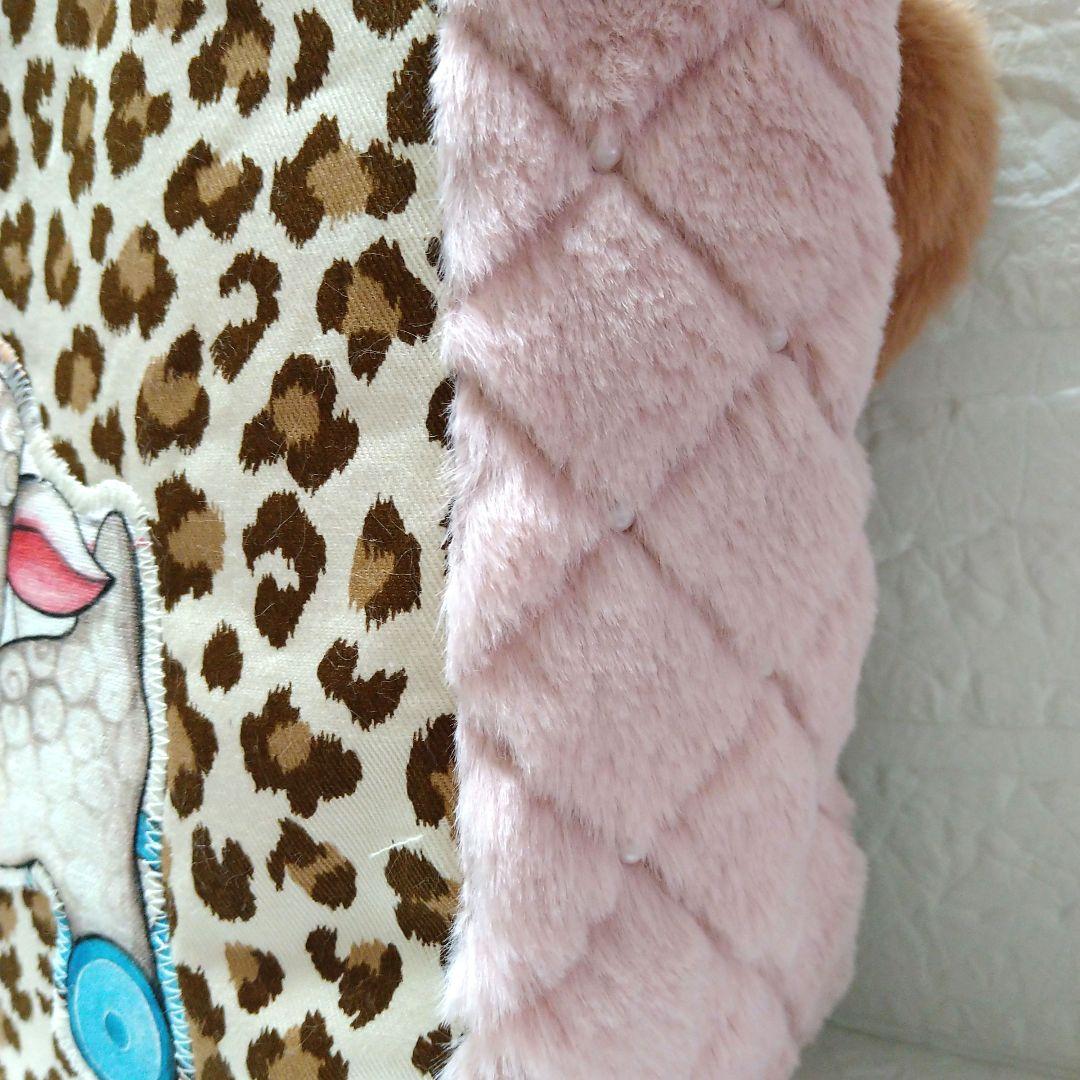 ル*ク様 コヤンイサムチョン☆横長トートバッグ　ヒョウ柄　ボアキルト　ヴィンテー