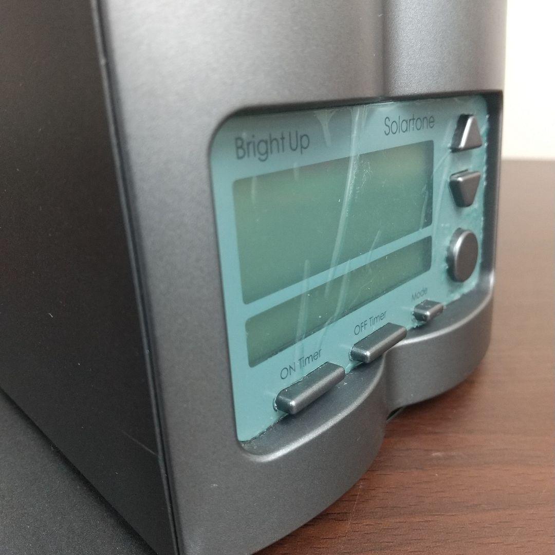 そ*だ様 M[美品] ブライトアップクロックⅡ 光目覚まし時計 ライト ソーラー