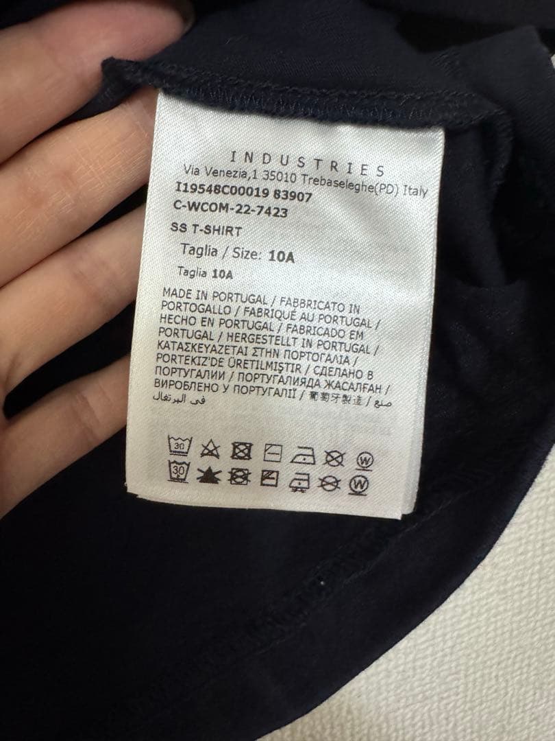 モンクレール　10A 半袖Tシャツ　ネイビー