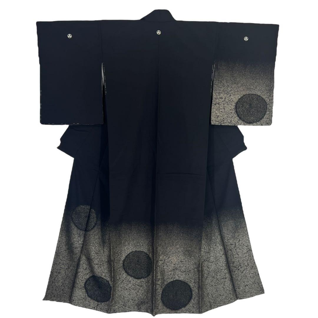 アンティーク着物　五つ紋入り　お召