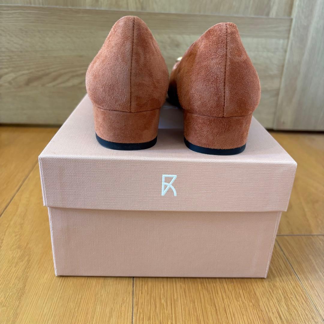 新品未使用ファビオルスコーニ　バックル　ローヒール　パンプス38 12/24まで