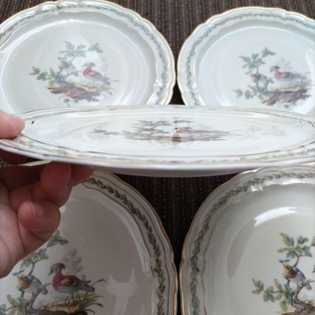 【美品】リモージュ　ベルナルド　B&C　シュブルーズ　ディナー皿　５枚セット