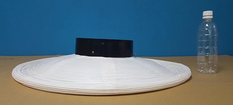 特大サイズ　ビニール・白無地提灯　丸型　60×57㎝　JOA-97