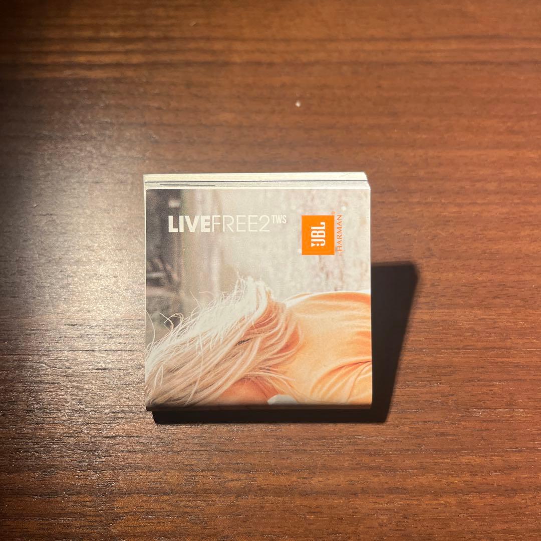 ワイヤレスイヤホン　 本体 ケース・説明書完備 JBL LIVE FREE 2