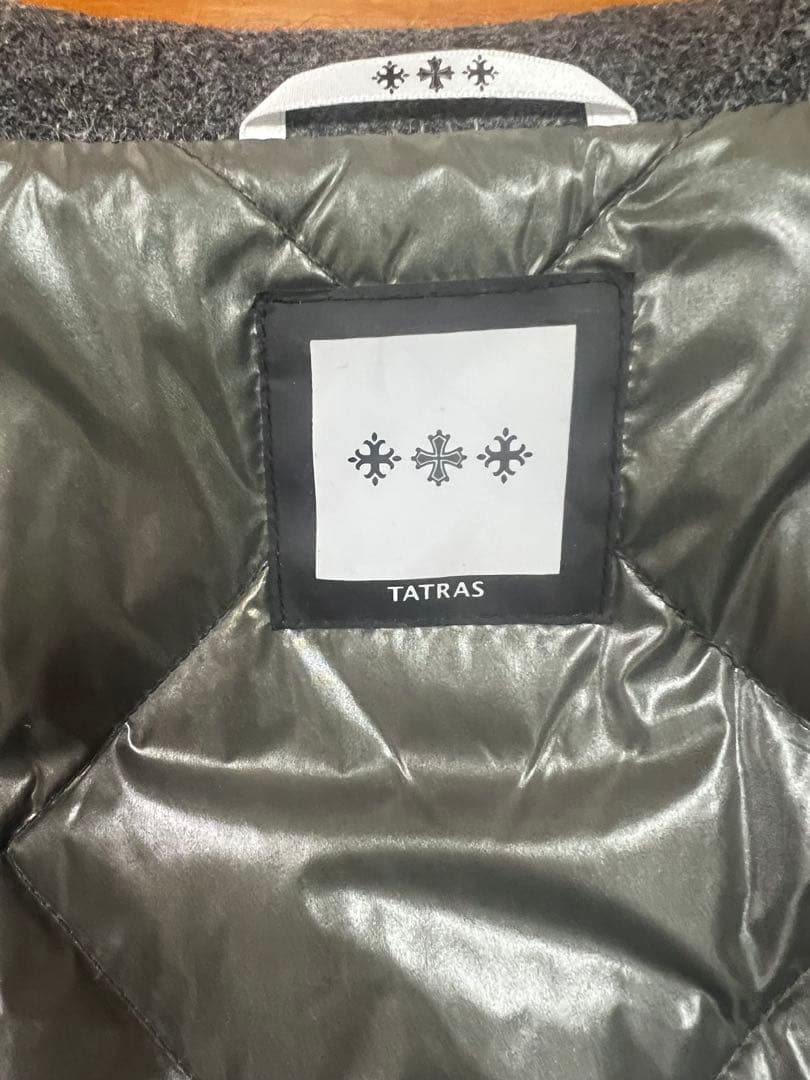 TATRAS ウールダウンピーコート グレー サイズ04