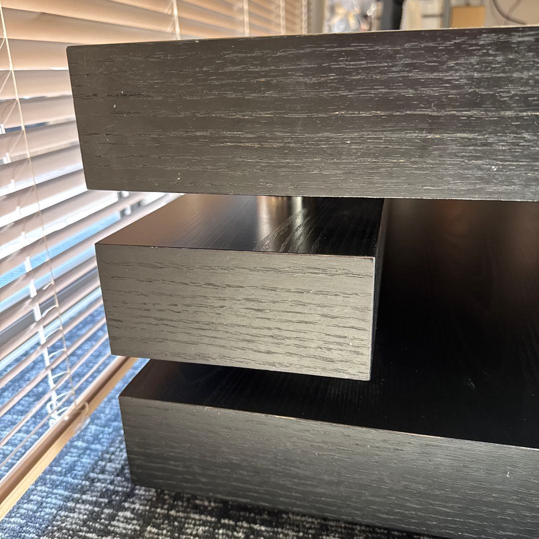 センターテーブル　ブラックオーク突板　長方形