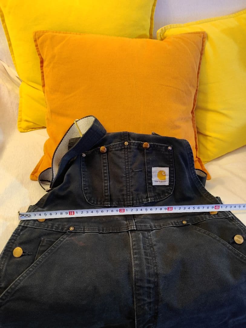 アキ　Carhartt ダブルニーW34 ブラック　USA製