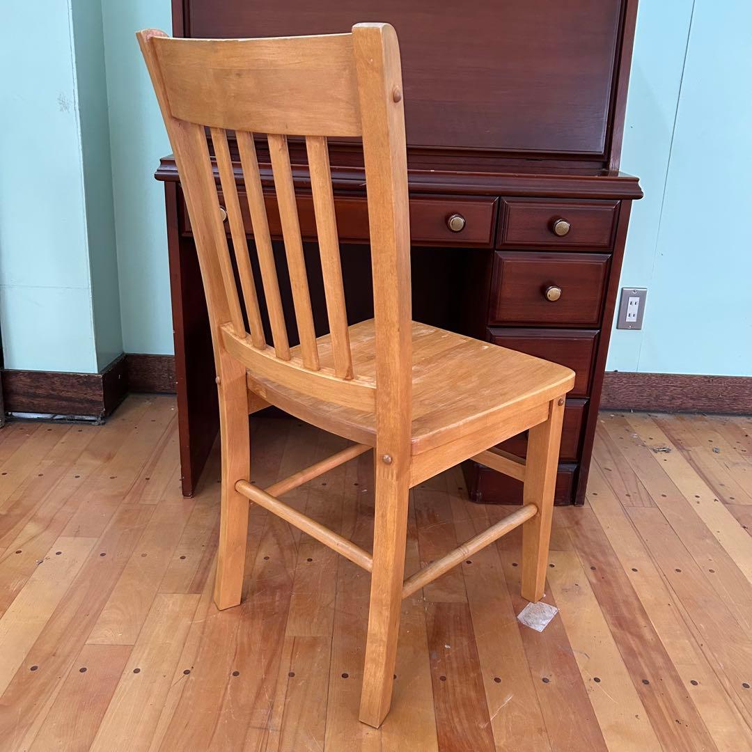 【 アメリカ 製】 パイン 材 椅子 (4脚あり)d