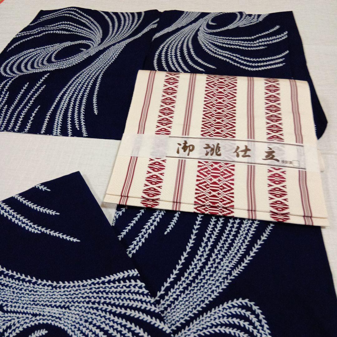 竺仙　浴衣　コーマ　未使用　新品　手縫い