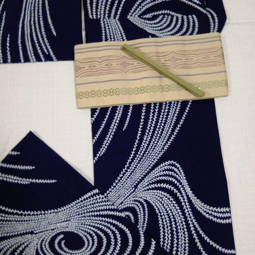 竺仙　浴衣　コーマ　未使用　新品　手縫い