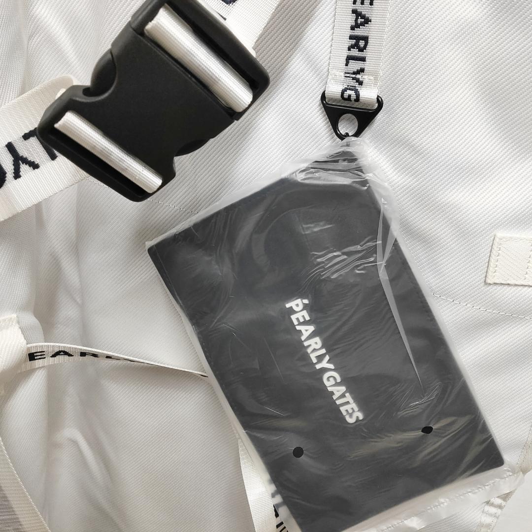 ○★新品 未使用 パーリーゲイツ トラベルカバー キャディバッグカバー ホワイト