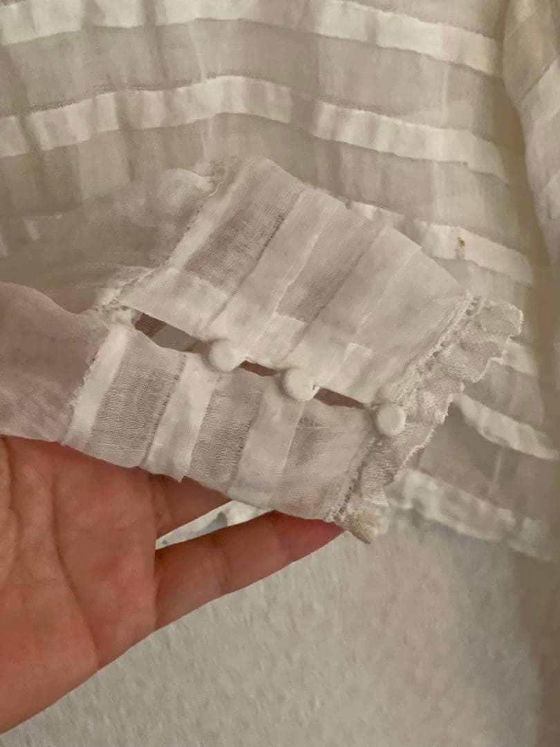 19世紀 france antique フランスアンティーク ブラウス レース