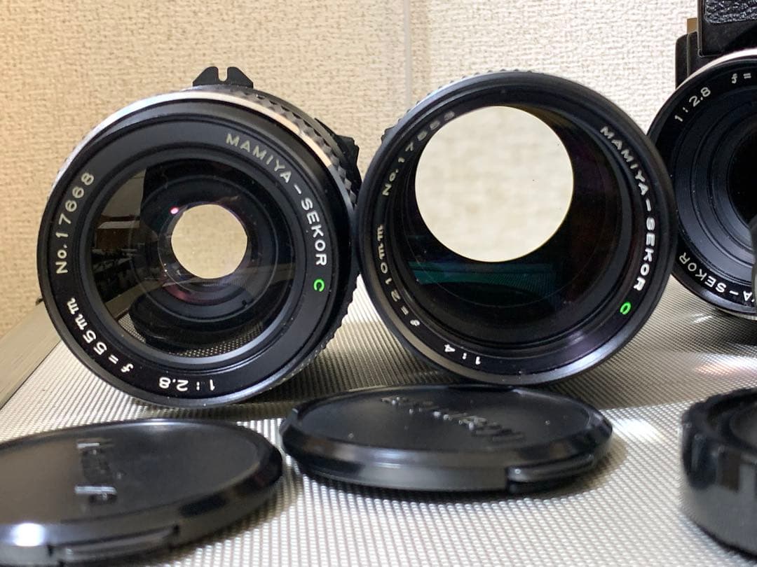 フィルムカメラ Mamiya M645 SEKOR C 1:2.8 80mm 55mm 210