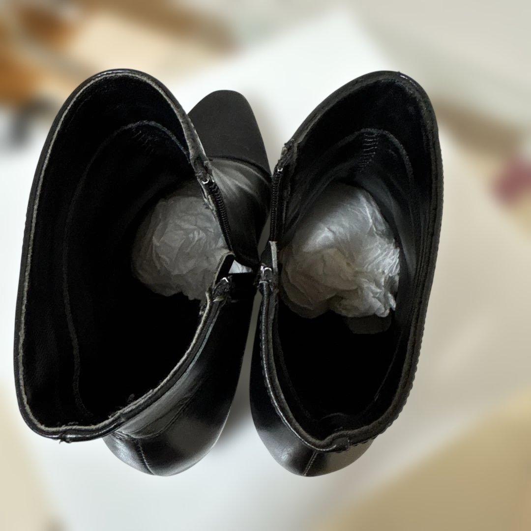 お正月5日間限定35000円にて！正規品美品CHANEL ブラックアンクルブーツ